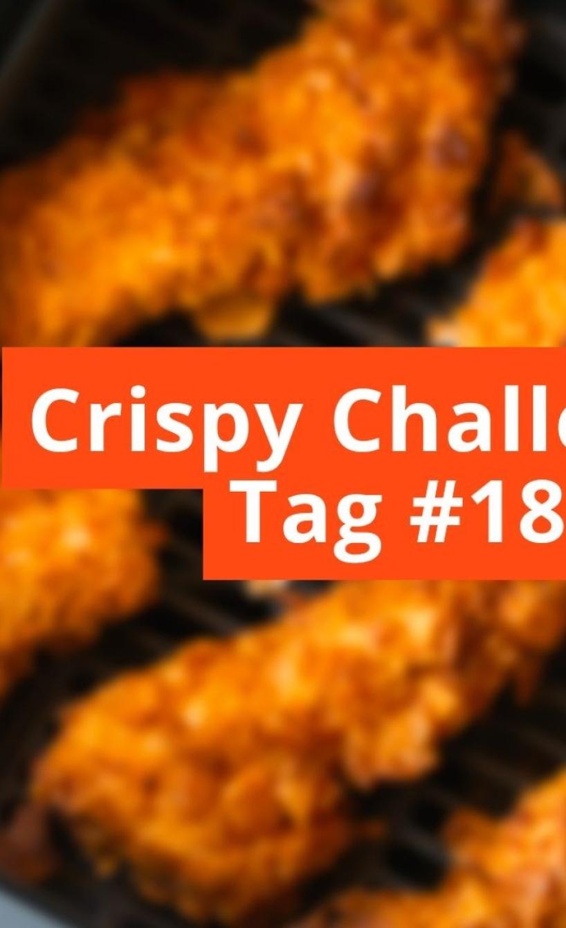 Unscharfes Bild mit Schriftzug Crispy Challenge Tag #18