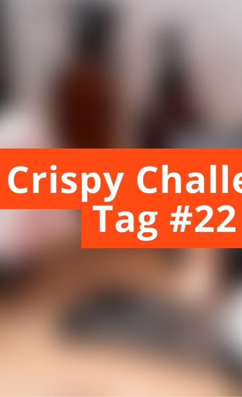 Unscharfes Bild mit Schriftzug Crispy Challenge Tag #23