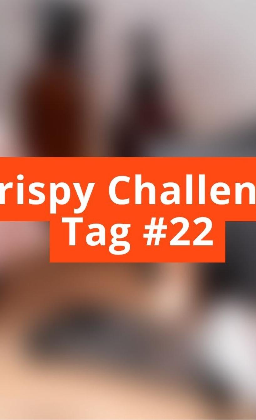 Unscharfes Bild mit Schriftzug Crispy Challenge Tag #23