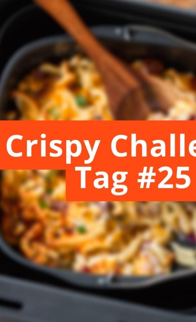 Unscharfes Bild mit Schriftzug Crispy Challenge Tag #25