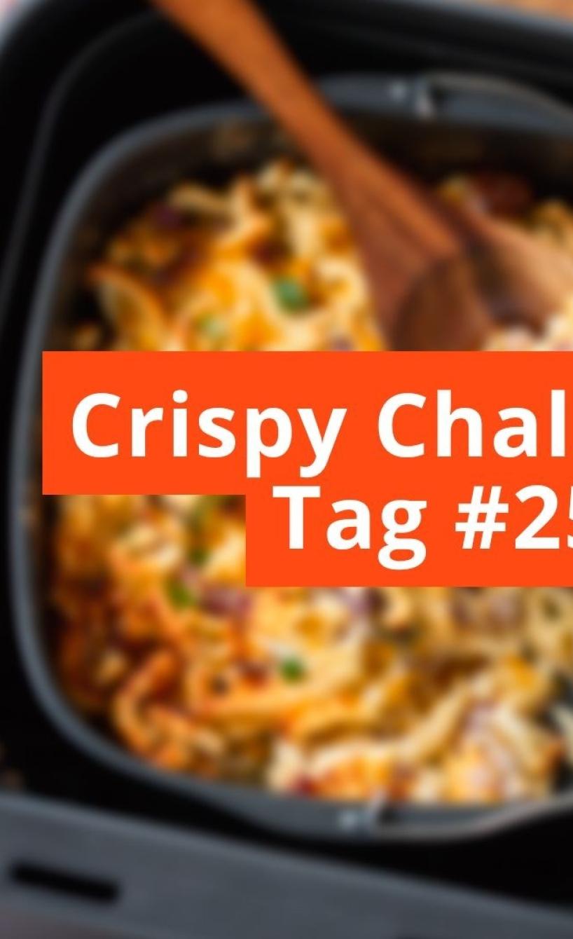 Unscharfes Bild mit Schriftzug Crispy Challenge Tag #25