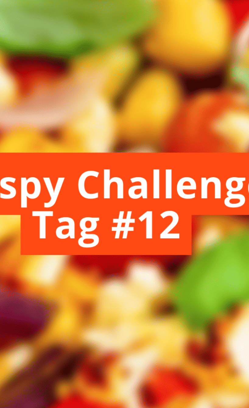 Unscharfes Bild mit Schriftzug Crispy Challange Tag #12