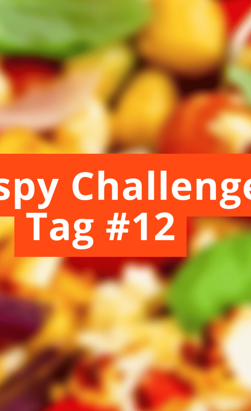 Unscharfes Bild mit Schriftzug Crispy Challange Tag #12