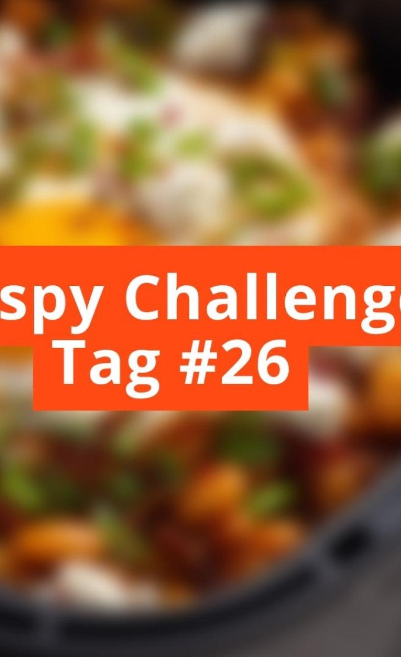 Unscharfes Bild mit Schriftzug Crispy Challenge Tag #26