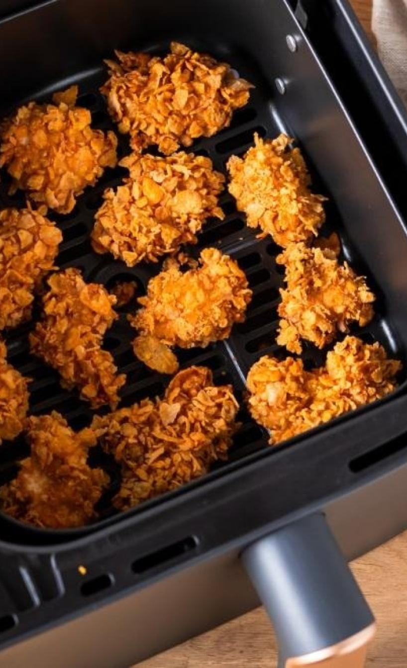 Chicken Nuggets mit Cornflakes