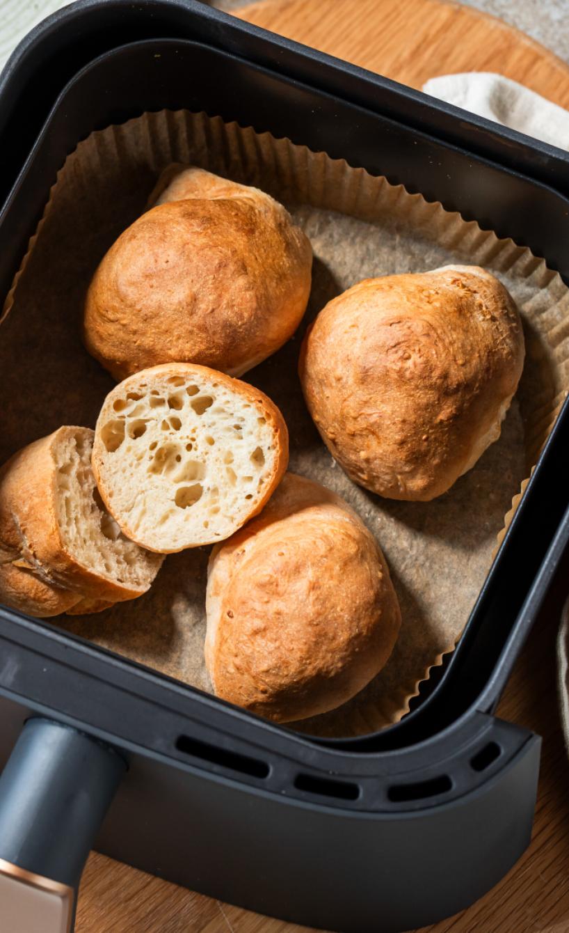 Dinkelbrötchen über Nacht