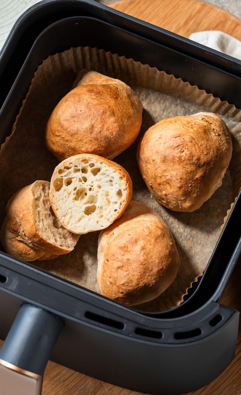 Dinkelbrötchen über Nacht