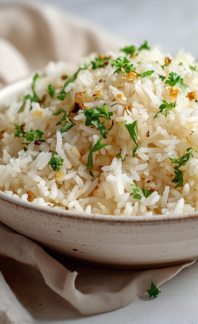 Knoblauch-Reis in 25 Minuten