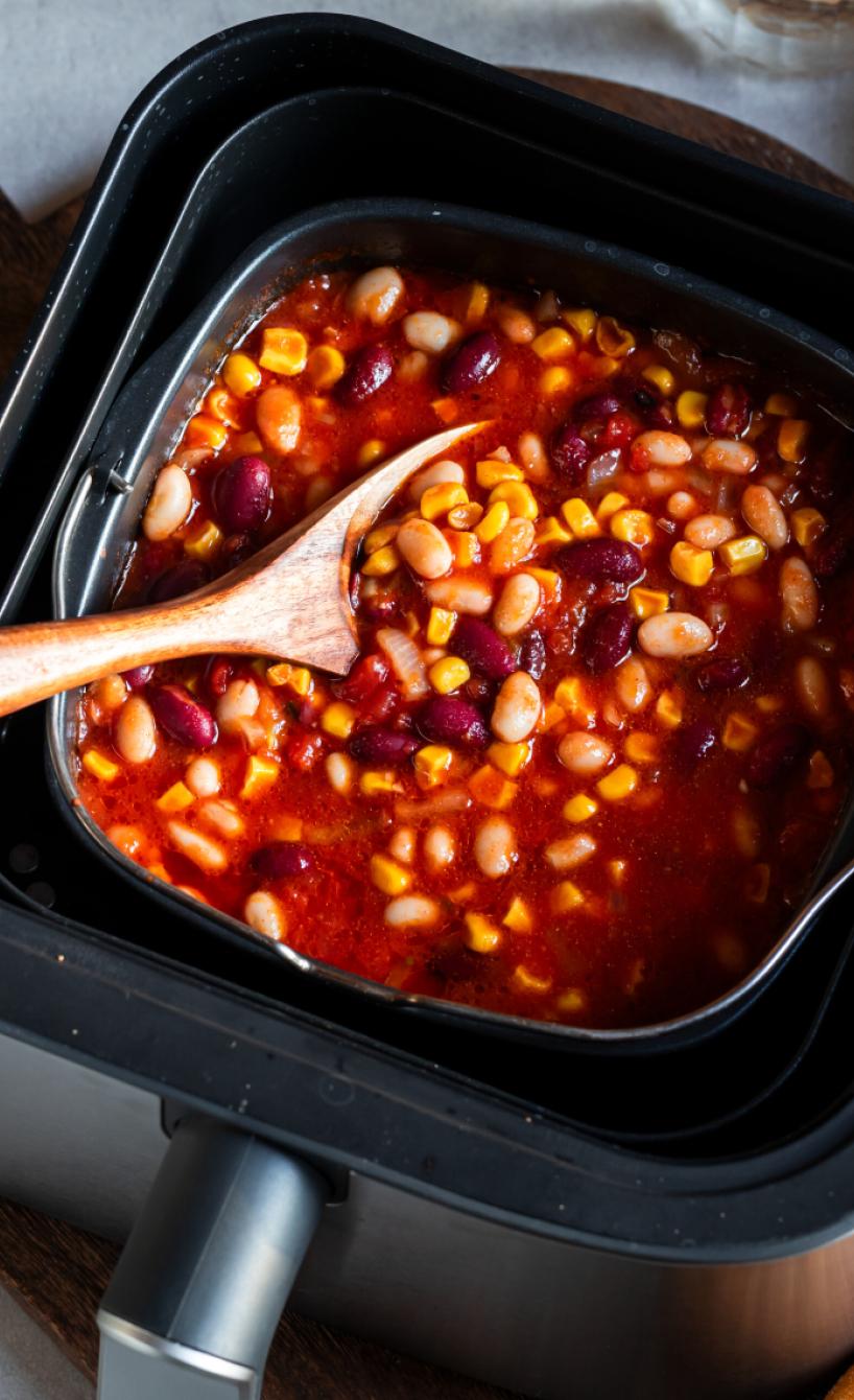 Schnelles Chili mit weißen Bohnen