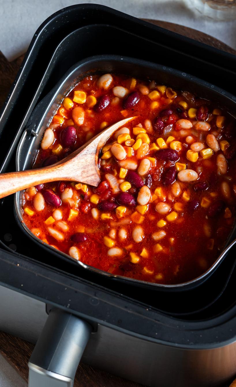 Schnelles Chili mit weißen Bohnen