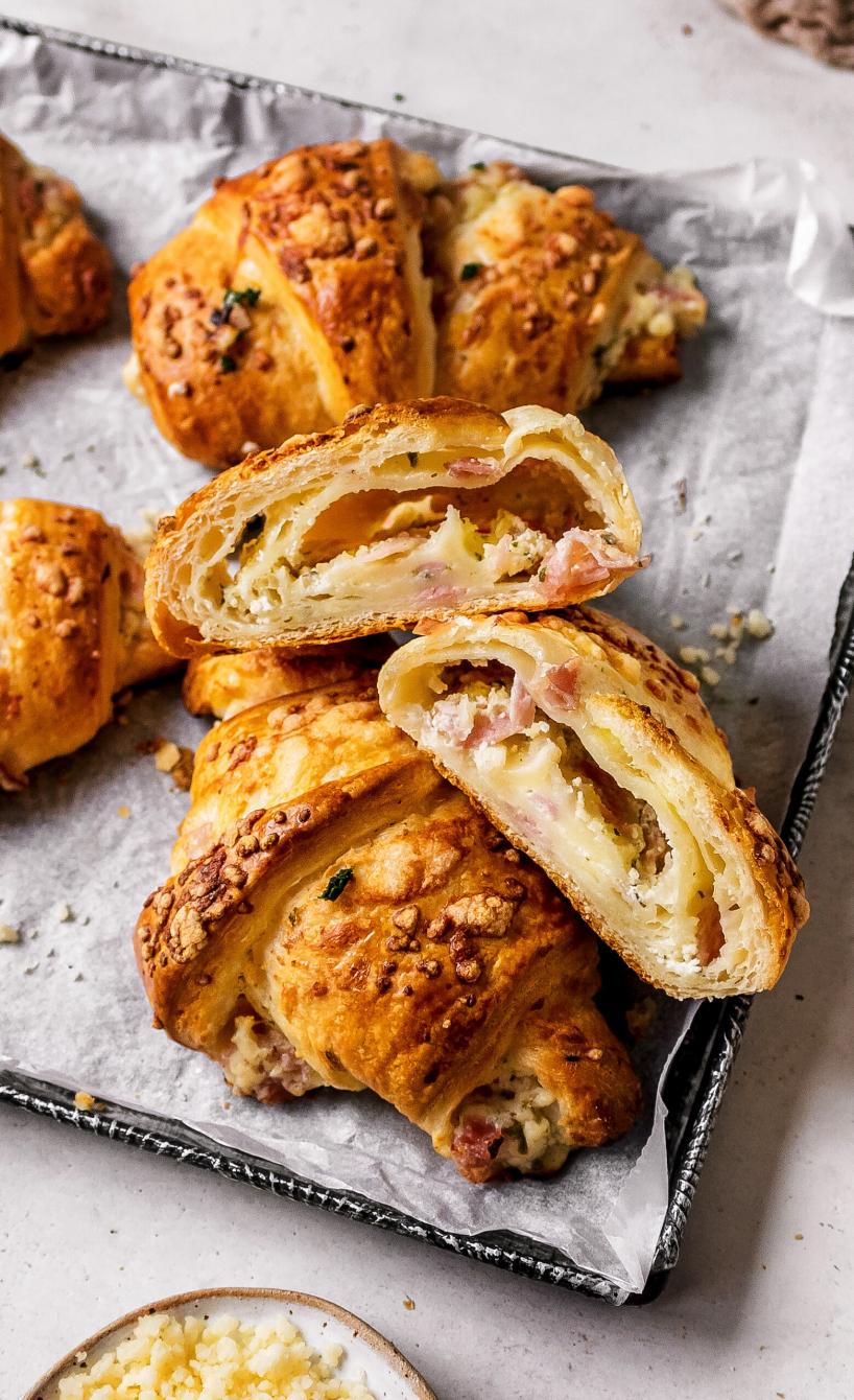 Käse-Schinken-Croissants de luxe