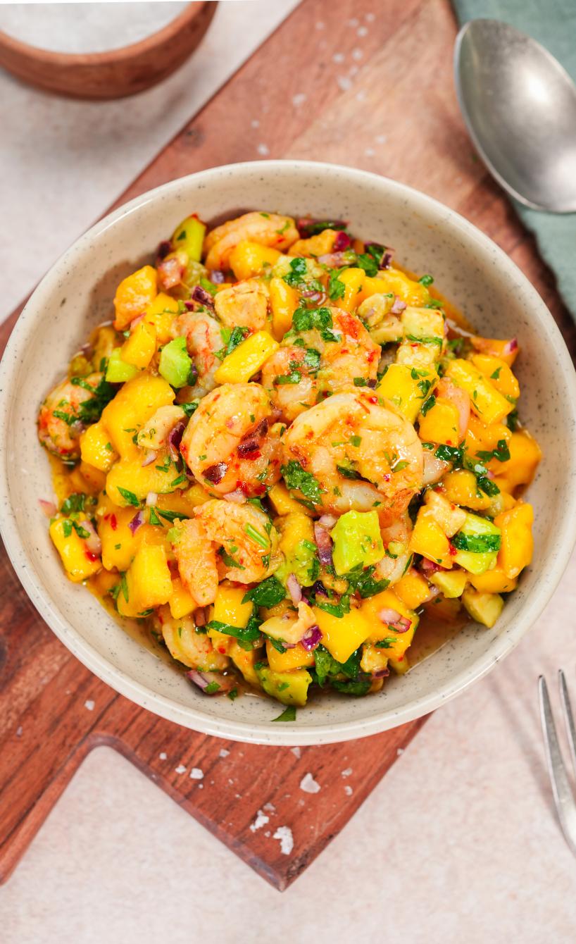 Mango-Avocado-Garnelen-Salat