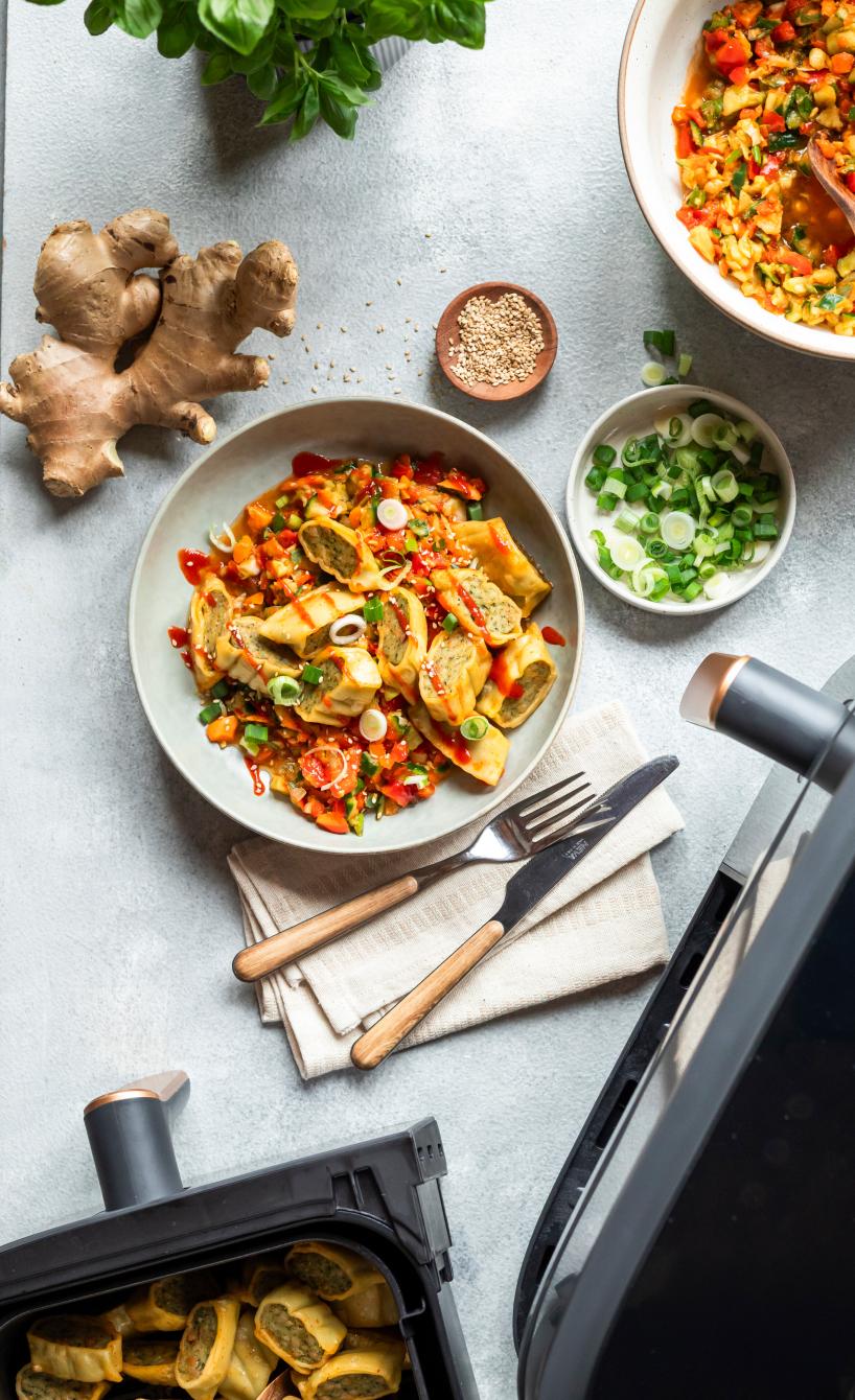 Asia-Salat mit Maultaschen