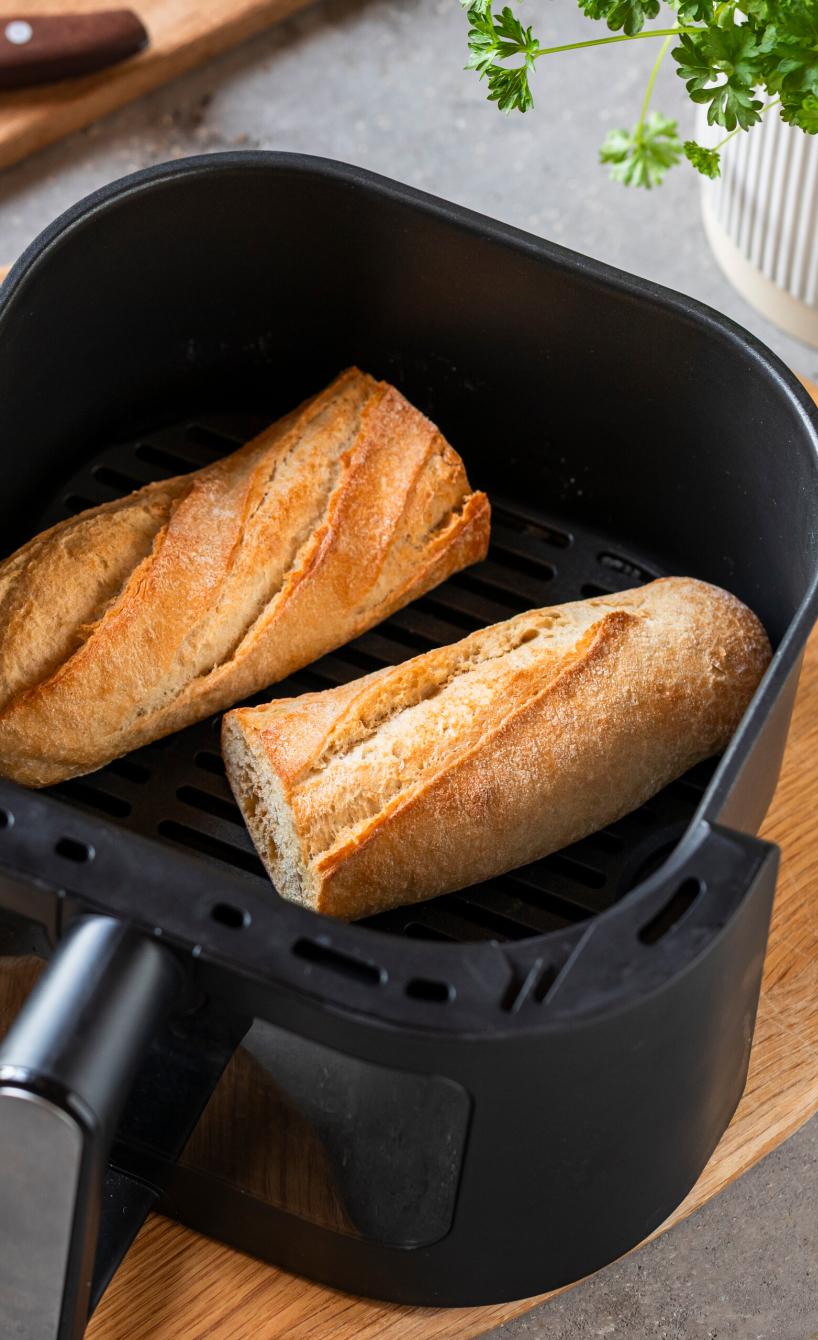 Baguette aufbacken im Airfryer