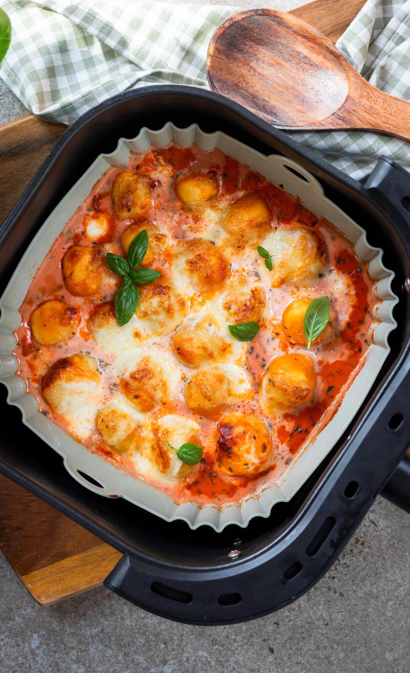 Knödelauflauf Tomate-Mozzarella