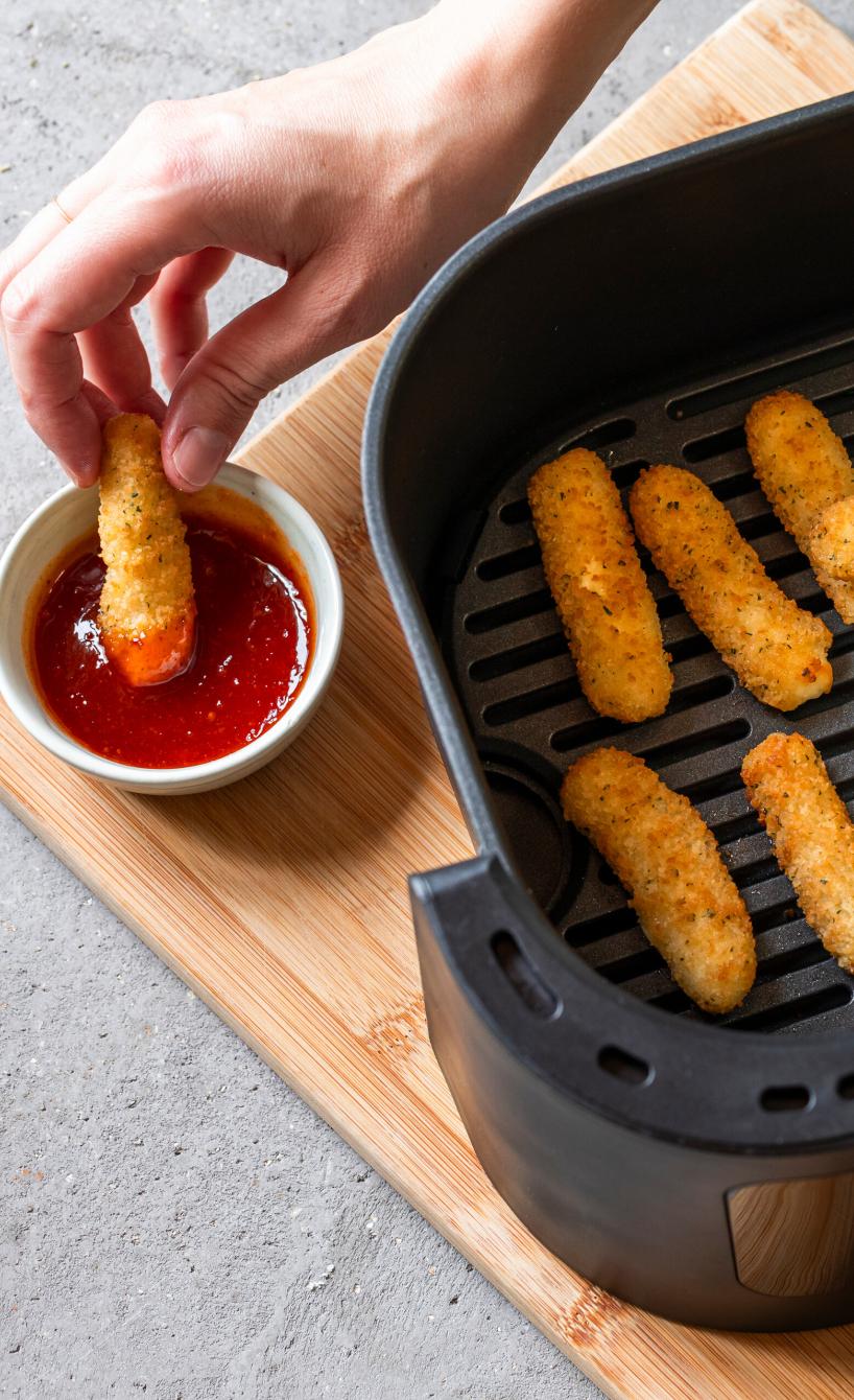 TK Mozzarella Sticks im Airfryer