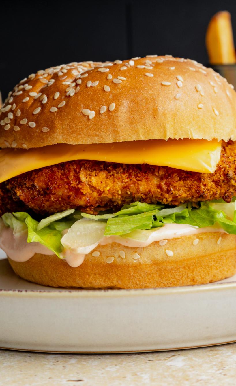 KFC-Style Zinger Burger