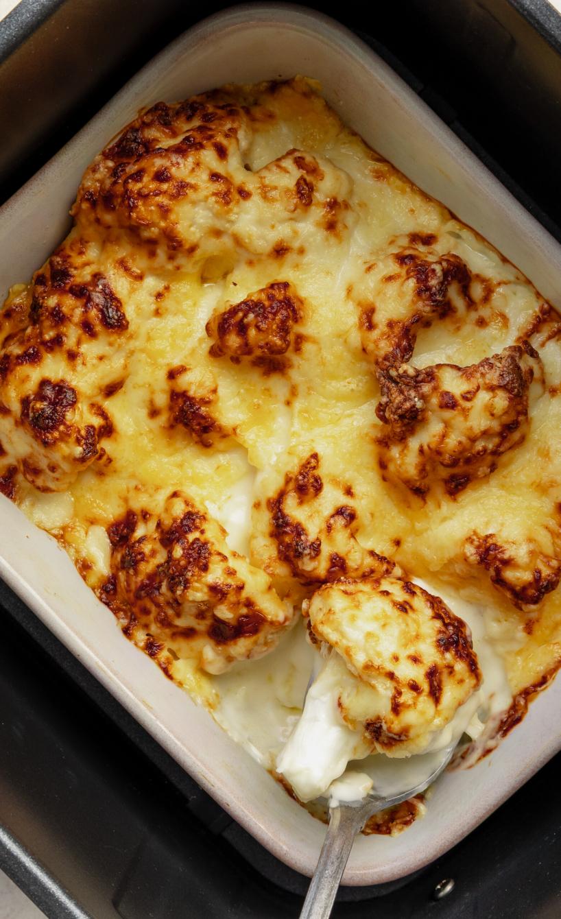 The Ultimate Bubbly-Crust Cauliflower Cheese