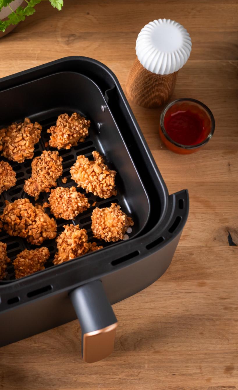 Chicken Nuggets mit Erdnusspanade