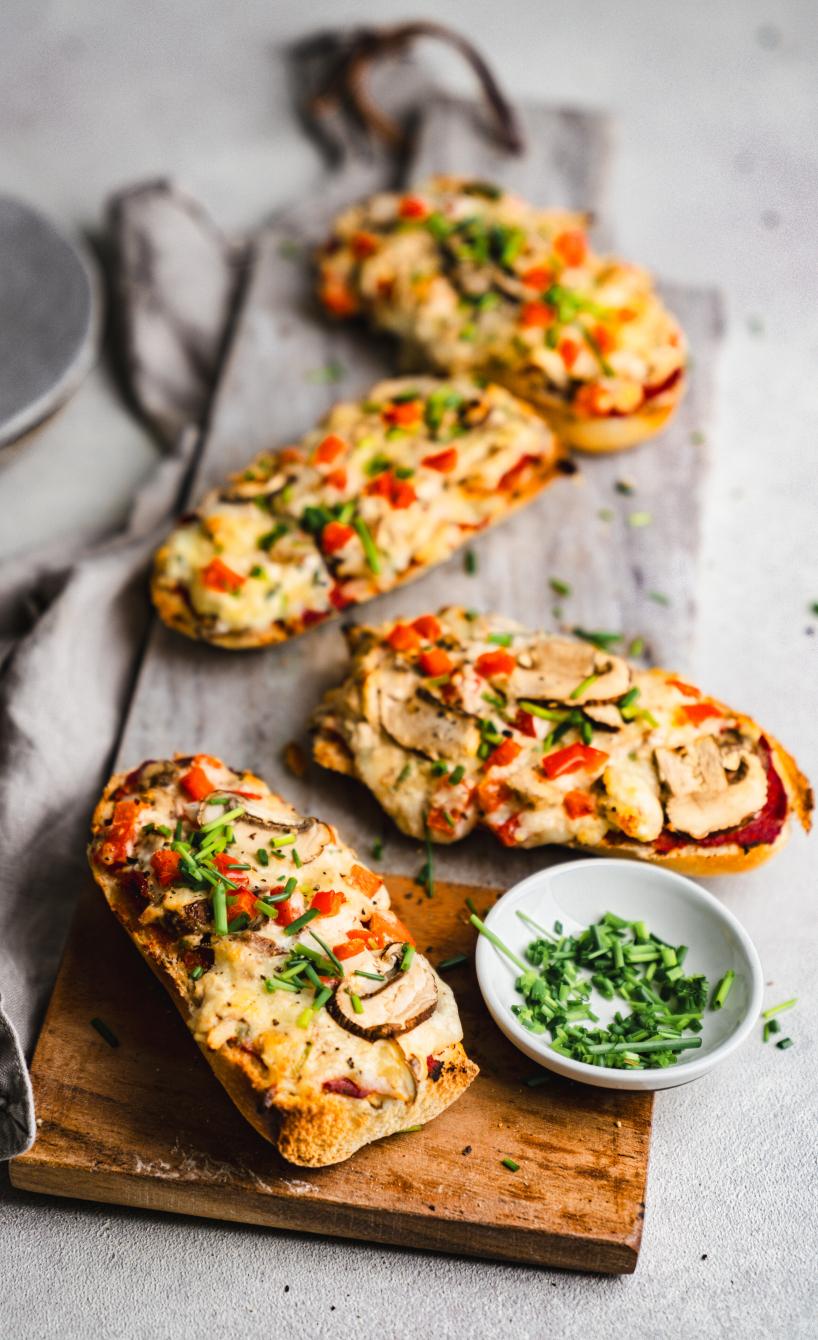 Bistro-Baguette mit Pilzen