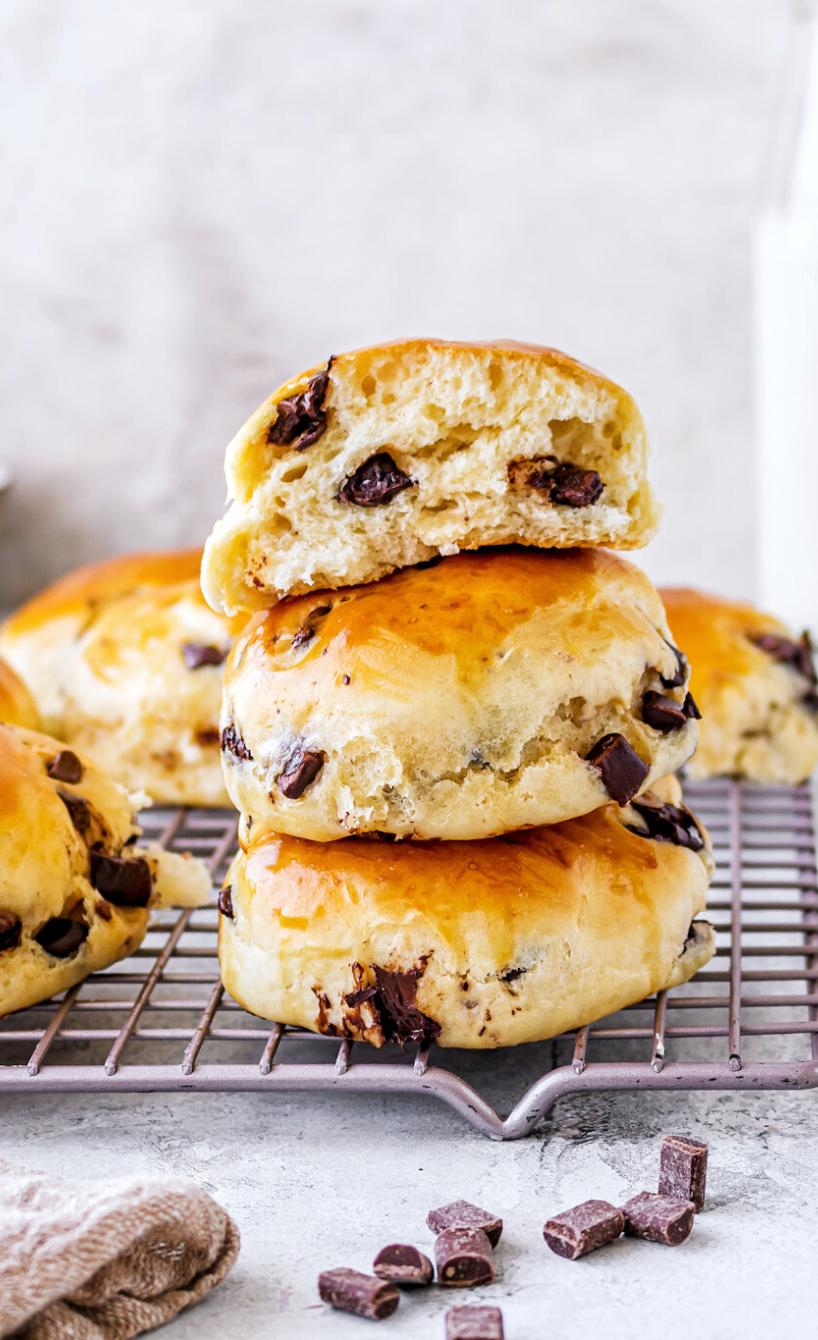Luftige Schokobrötchen im AirFryer gebacken