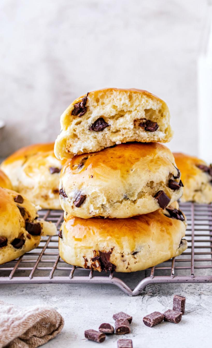 Luftige Schokobrötchen im AirFryer gebacken