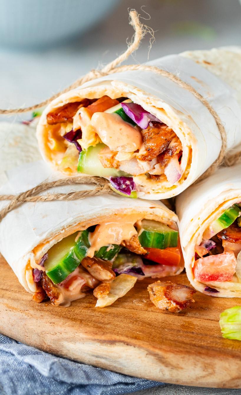 Döner-Wrap: einfach und knusprig