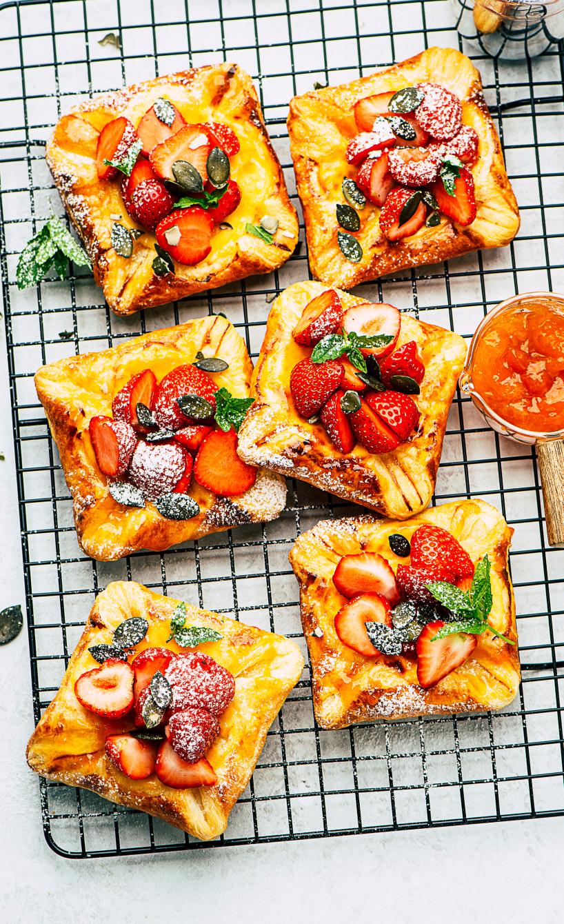 Erdbeer-Quark-Taschen