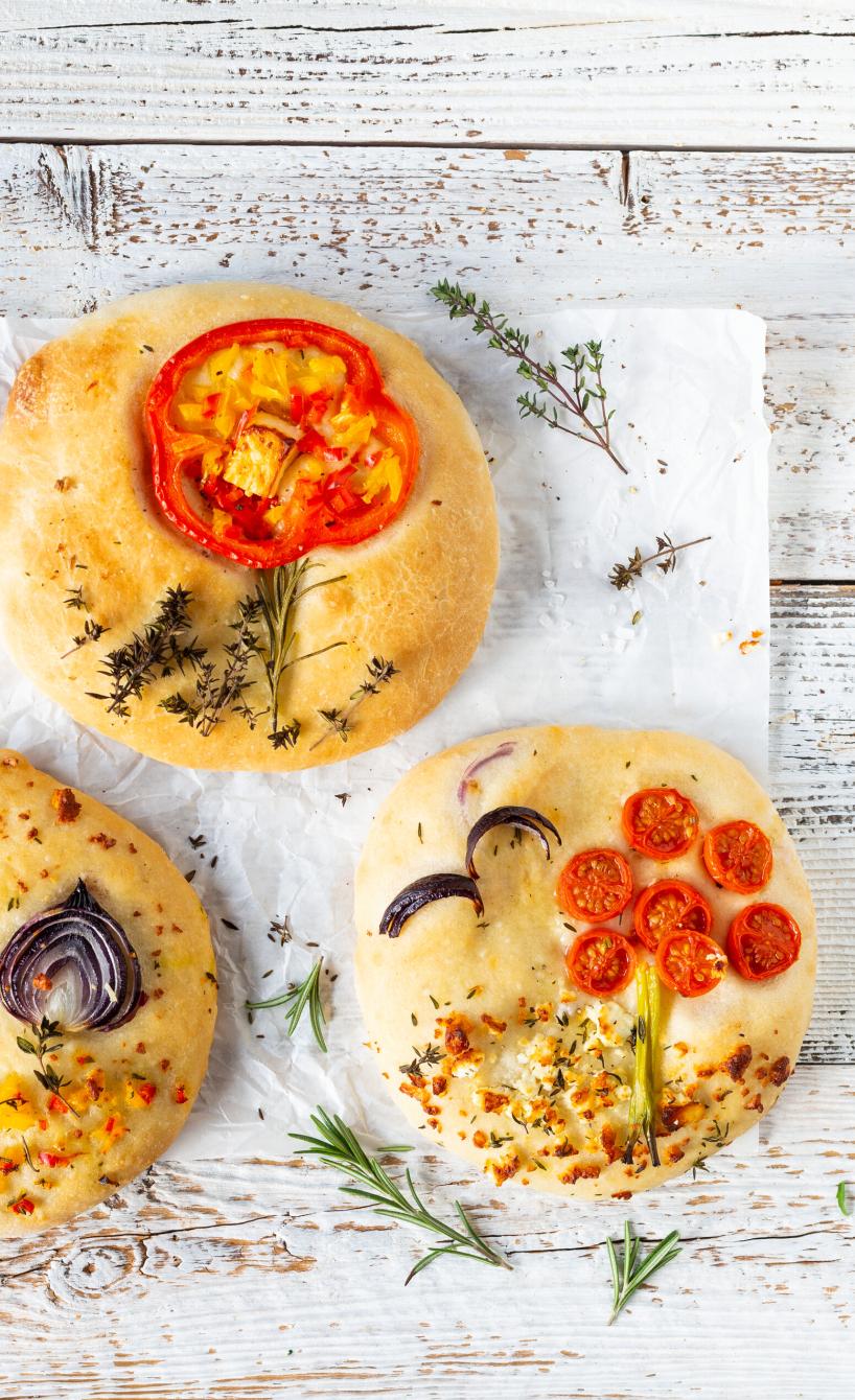 Focaccia-Garden-Minis wie in Italien
