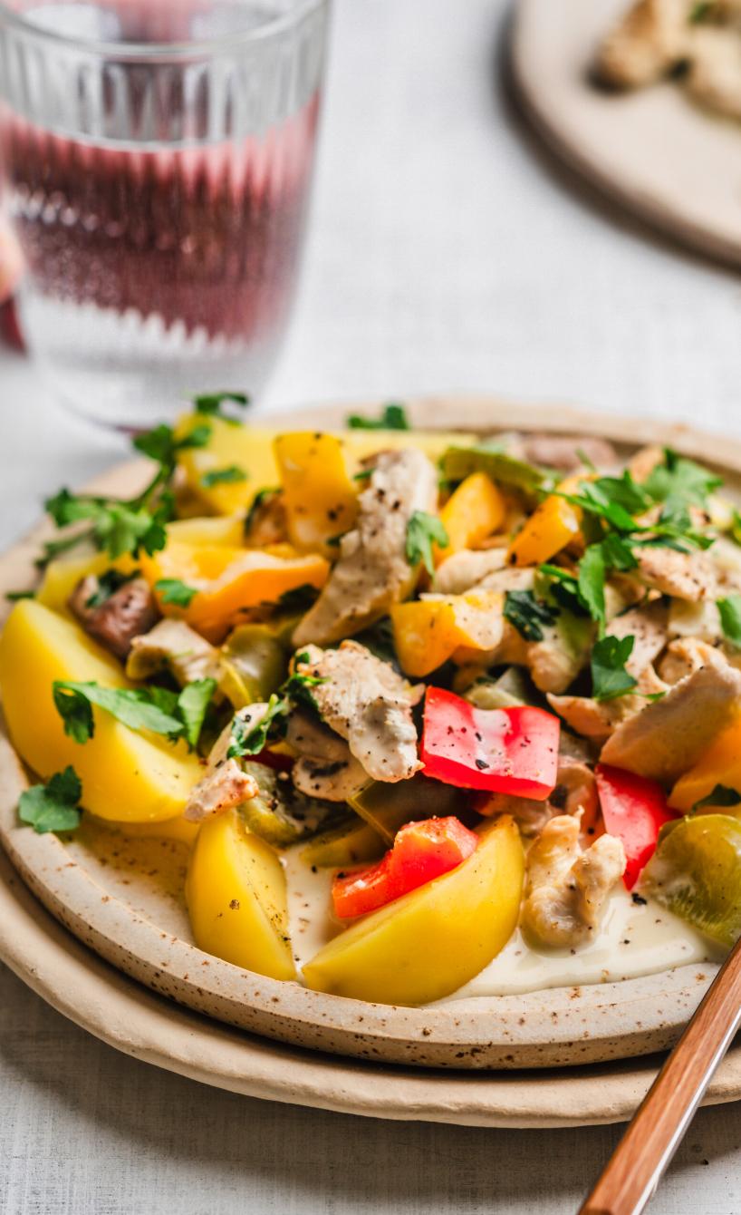 Hähnchengeschnetzeltes mit Paprika