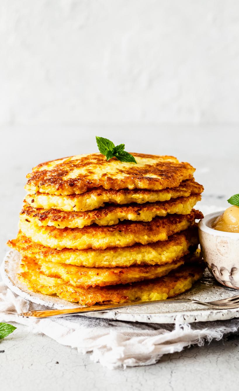 Kartoffelpuffer mit Apfelmus