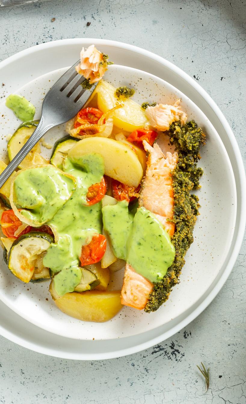 Lachs mit Knusperkruste