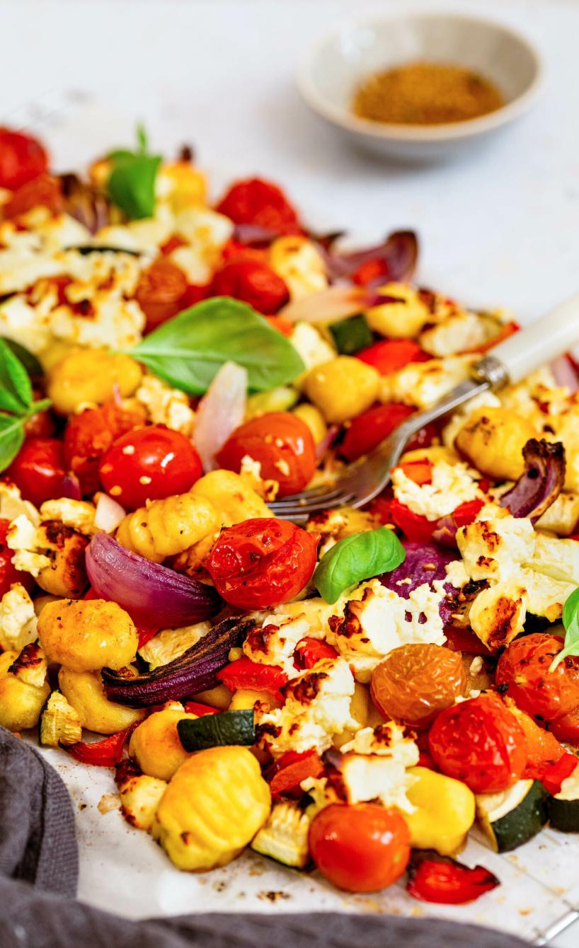 Gnocchi mit Gemüse und Feta