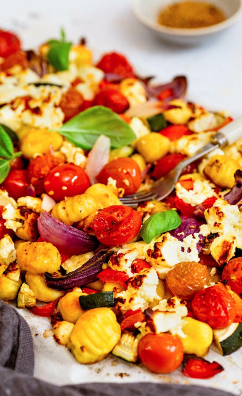 Gnocchi mit Gemüse und Feta