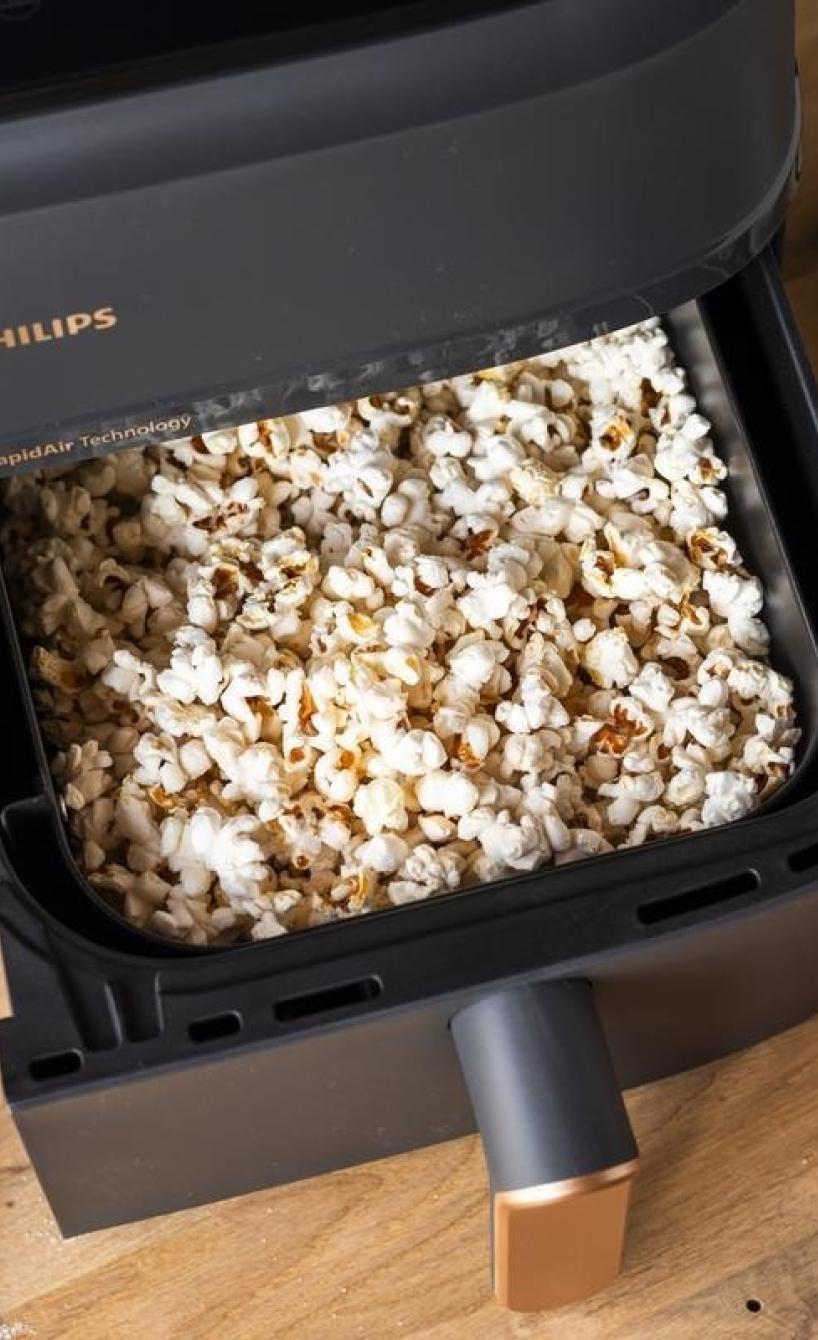 Airfryer Funktion - frittieren, braten, backen und knuspriges Popcorn