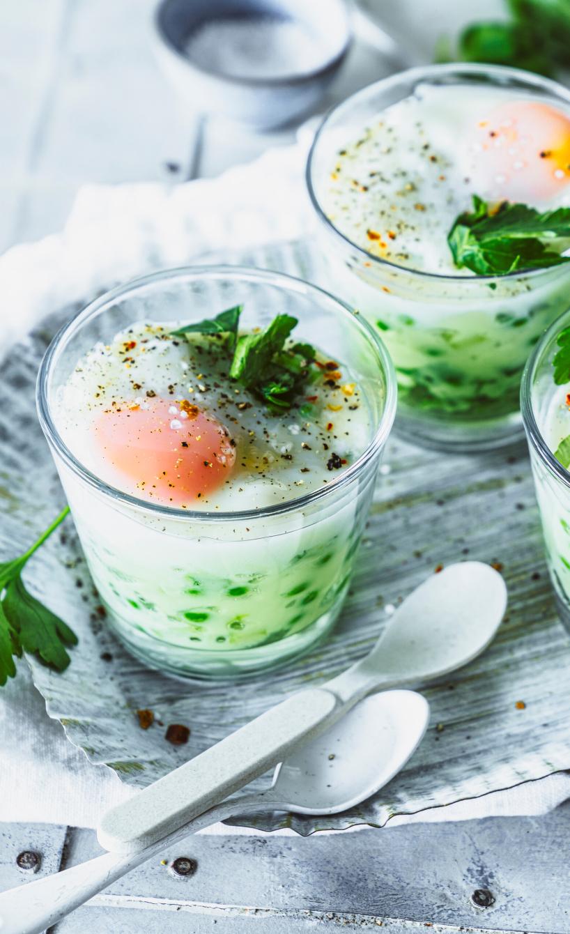 Ei im Glas mit Frankfurter Soße