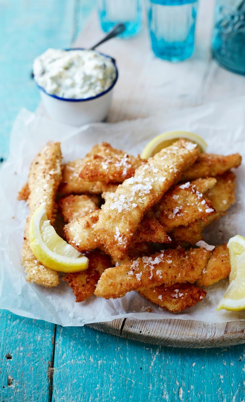 Fischstäbchen ohne Fett