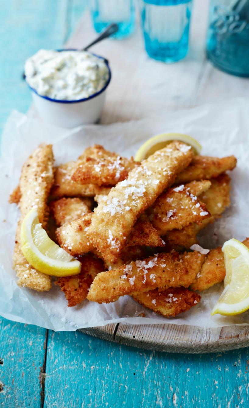 Fischstäbchen ohne Fett
