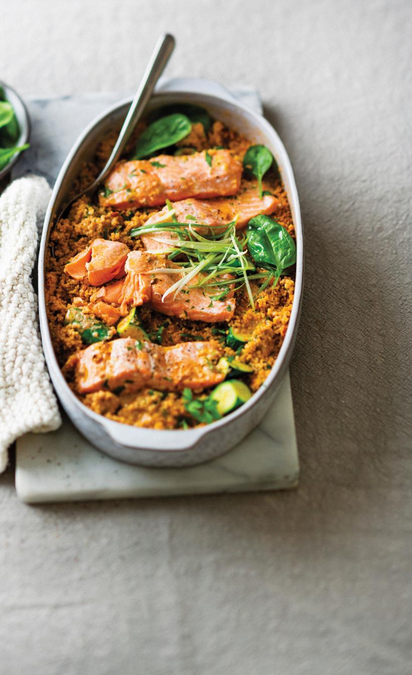 Lachs mit mediterranem Couscous