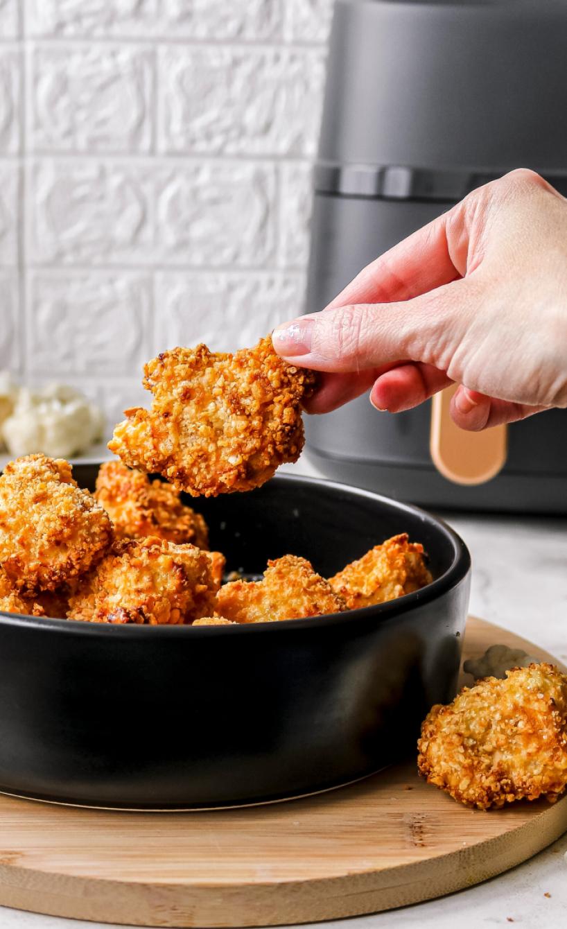 Low Fat Blumenkohl-Bites aus dem Airfryer