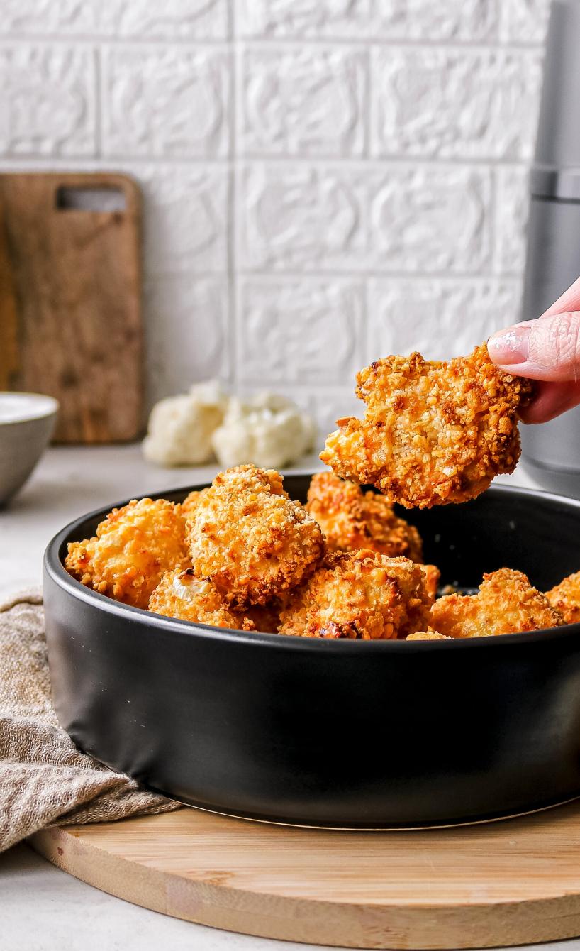 Low Fat Blumenkohl-Bites aus dem Airfryer