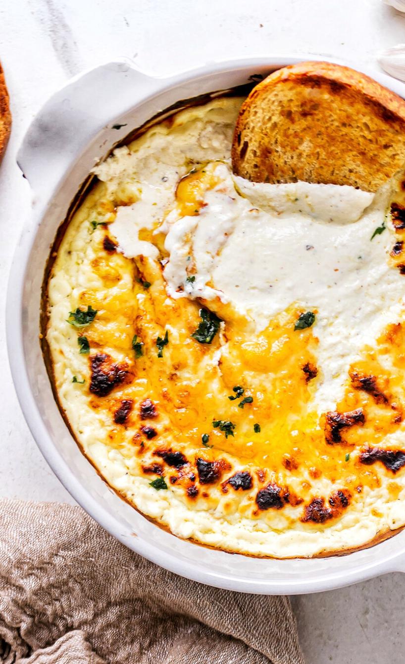 Überbackener Käse-Dip