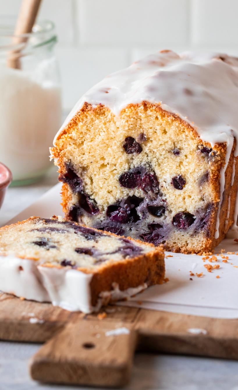 Joghurtkuchen mit Blaubeeren