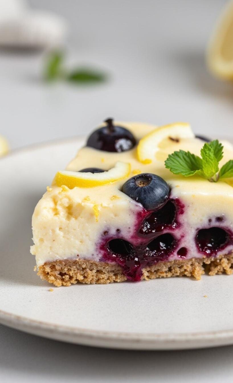 Blueberry Cheesecake mit Keksboden