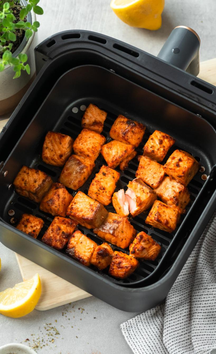 Airfryer Lachs-Bites