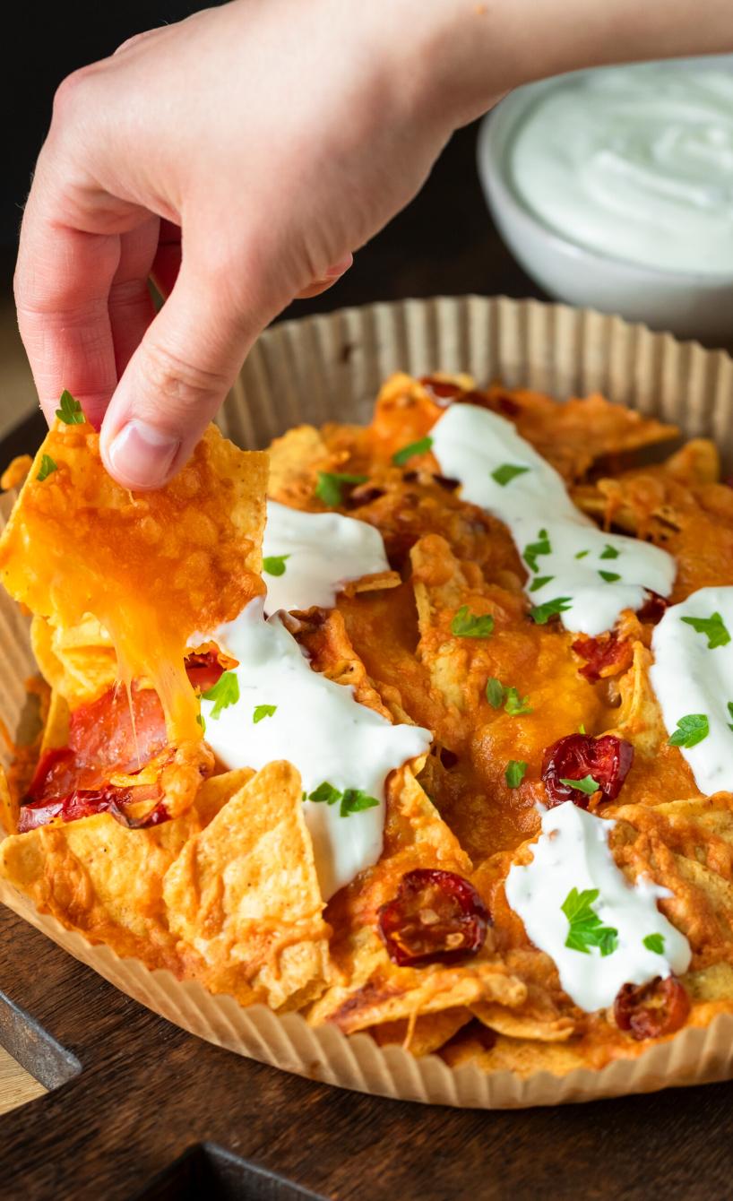 Airfryer Loaded Nachos