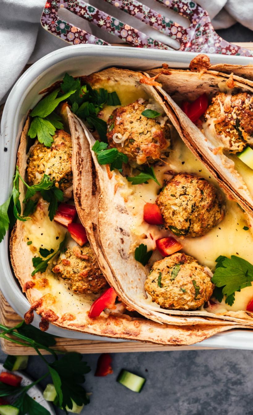 Falafel-Gratin