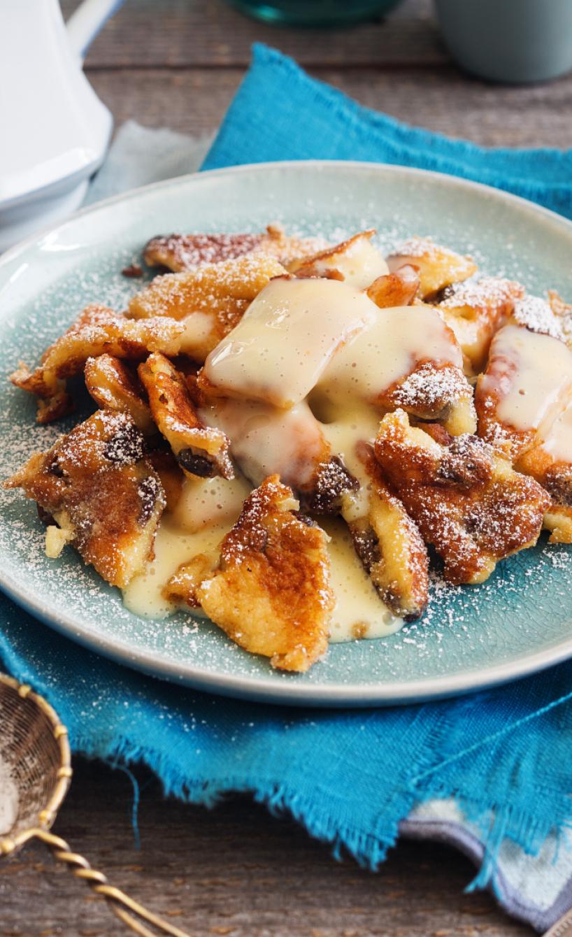 Kaiserschmarrn mit Vanillesoße