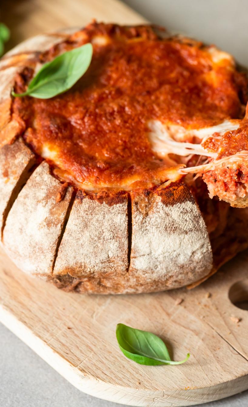 Mediterranes Mozzarella-Brot aus dem Airfryer