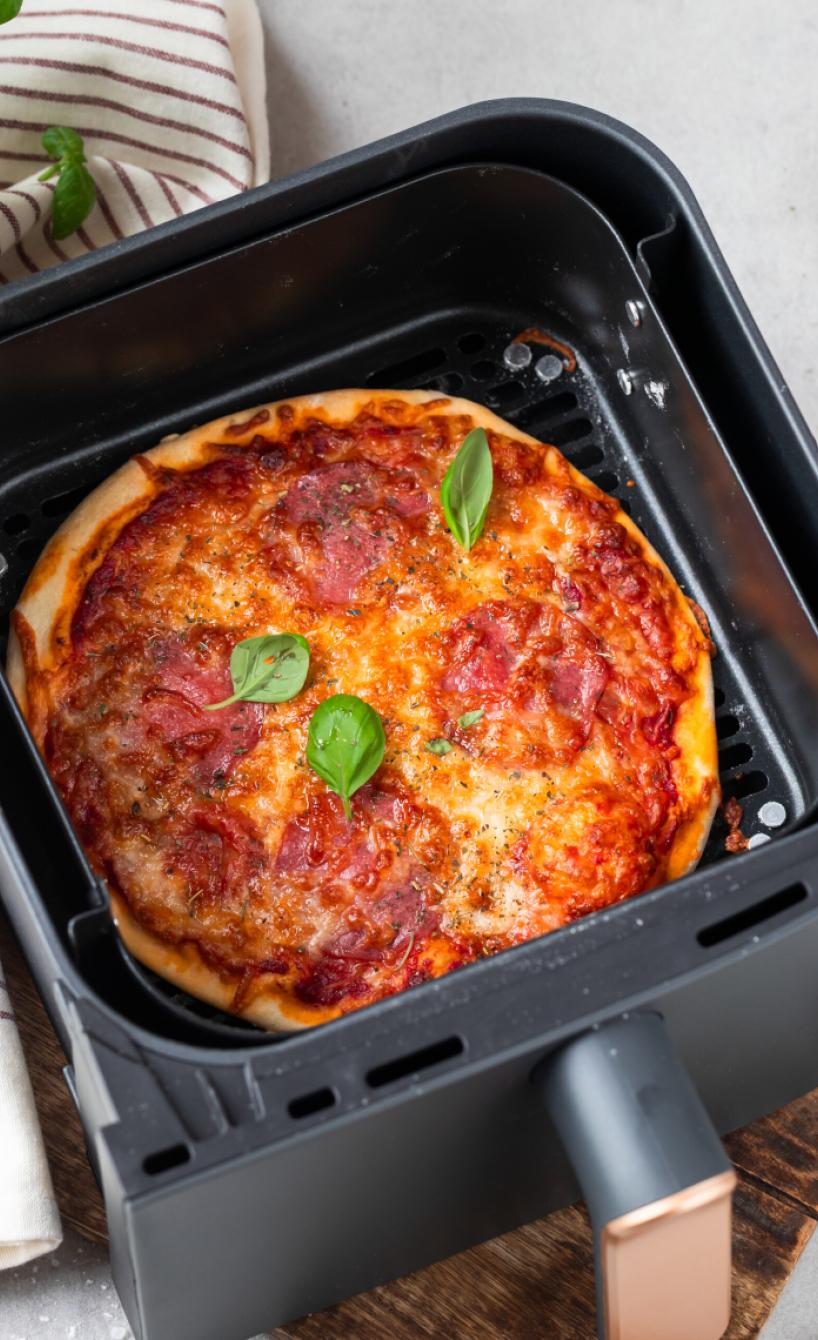Salami-Pizza im Airfryer